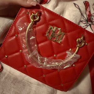 Red Quilted Handbag